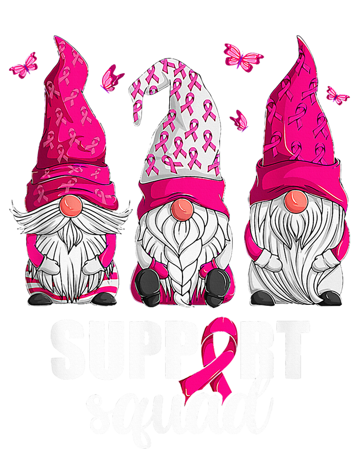 Breast Cancer Awareness For Women Gnomes Support Squad USA-Made Snowflake Beanie