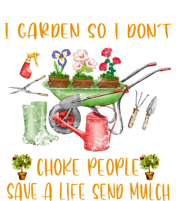 Funny I Garden So I Dont Choke People Gardening Hooded Wearable Blanket