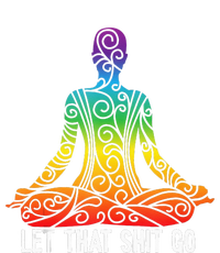 Let That Shit Go Funny Rainbow Buddha Yoga Meditation Gift Daily Commute Backpack