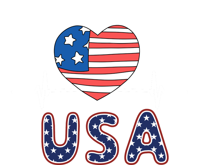 Heart Flag Of Usa T-Shirt