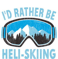 Snow Ski Goggles Id Rather Be HeliSkiing Winter Sports Gift Kids Long Sleeve Shirt