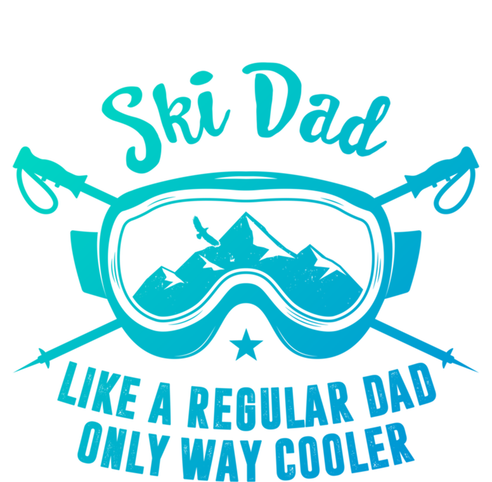 Ski Dad Sweater Fathers Day Daddy Papa Grandpa Cooler Gift Women's Tri-Blend 3/4-Sleeve Raglan Shirt