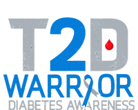 T2D Warrior Diabetes Awareness Type 2 Diabetic Fighter Coaster