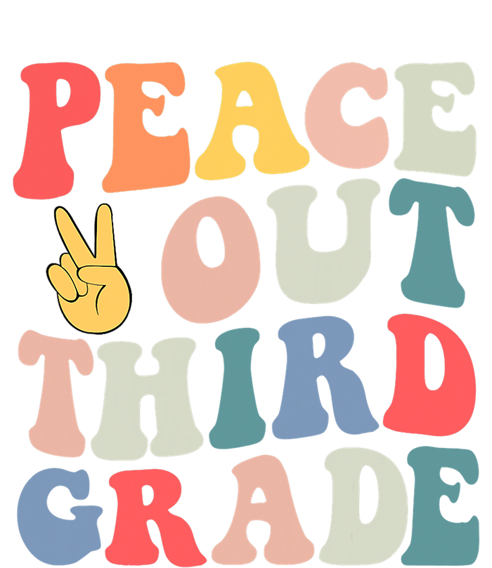 Peace Out 3rd Grade Retro Pastel Happy Last Day Out School Toddler Sweatshirt