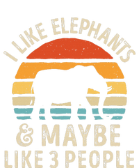 I Like Elephants And Maybe Like 3 People Elephant Retro Tank Top