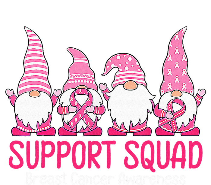 cute gnome support squad breast cancer awareness T-Shirt