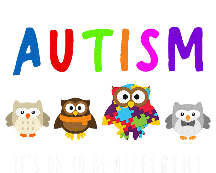 Autism Owl It's Ok to be Different Autism Awareness Daily Commute Backpack