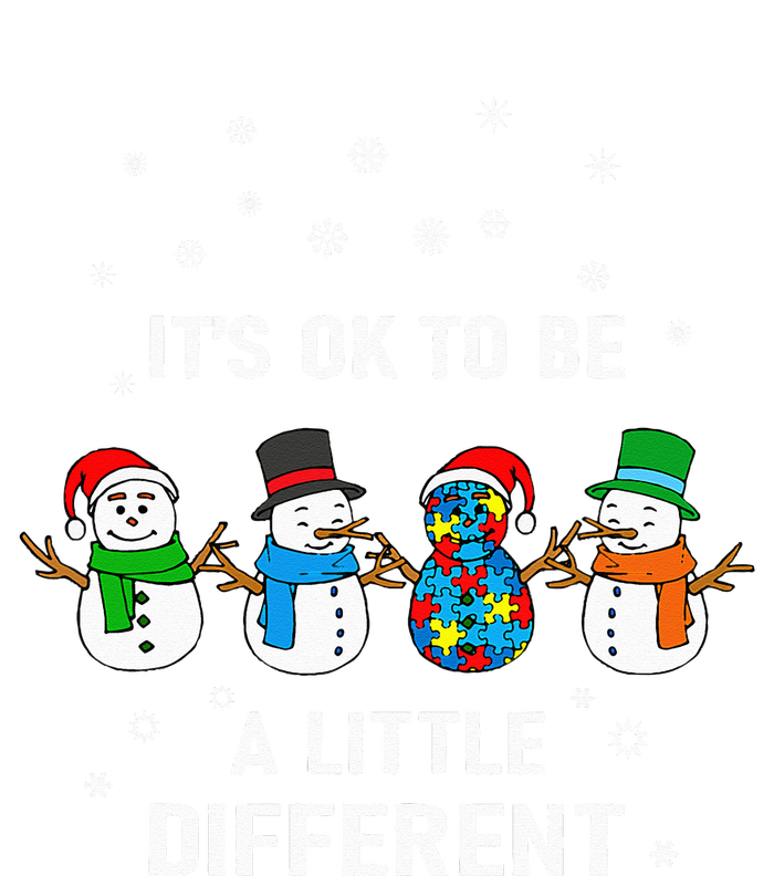 It's Ok To Be A Little Different Christmas Autism Tee Gift Valucap Bio-Washed Visor