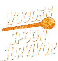 Funny Retro Vintage Wooden Spoon Survivor Kids Long Sleeve Shirt