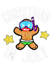 Summer Xmas Gingerbread Man Snorkel for Christmas in July T-Shirt