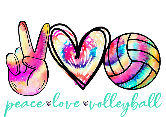 Peace Love Volleyball Player Tie Dye Style Women Teen Daily Commute Backpack