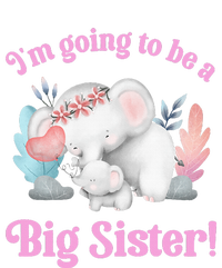 I Going To Be A Big Sister Elephant Daughter Announcement High Crown Mesh Back Trucker Hat