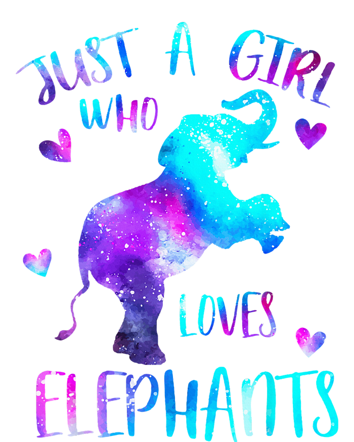 Just A Who Loves Elephants Galaxy Space Elephant Lover Tie-Dye Long Sleeve Shirt