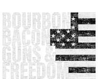 Bourbon Bacon Guns & Freedom Flag Tee Women's Pullover Hoodie