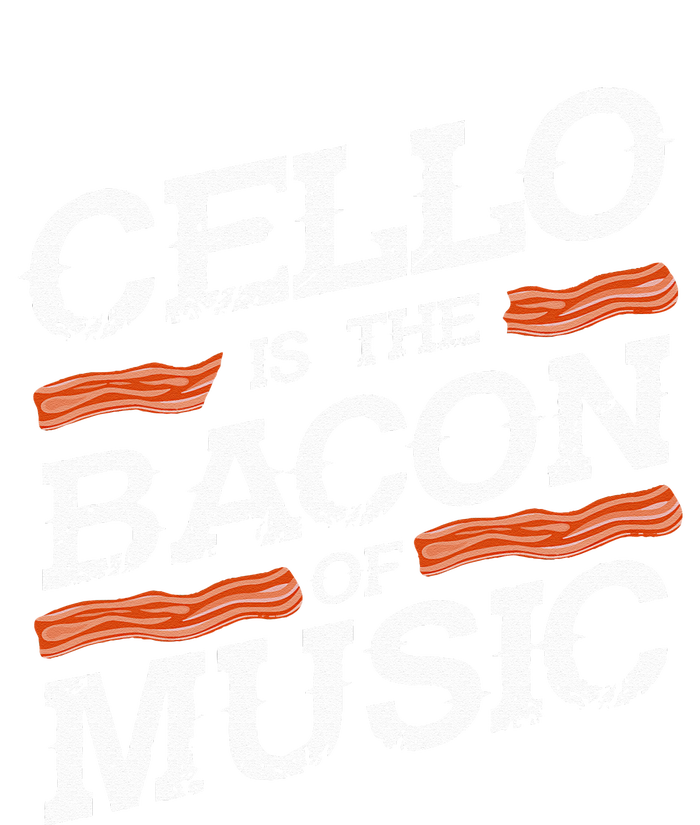 Cellist Gift Musical Instrument Cello Is The Bacon Of Music Cropped Pullover Crew