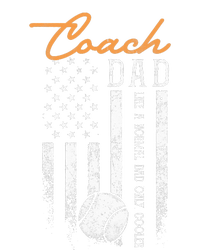 Baseball Coach Dad Like A Normal Dad Only Cooler USA Flag Tie Dye Hoodie