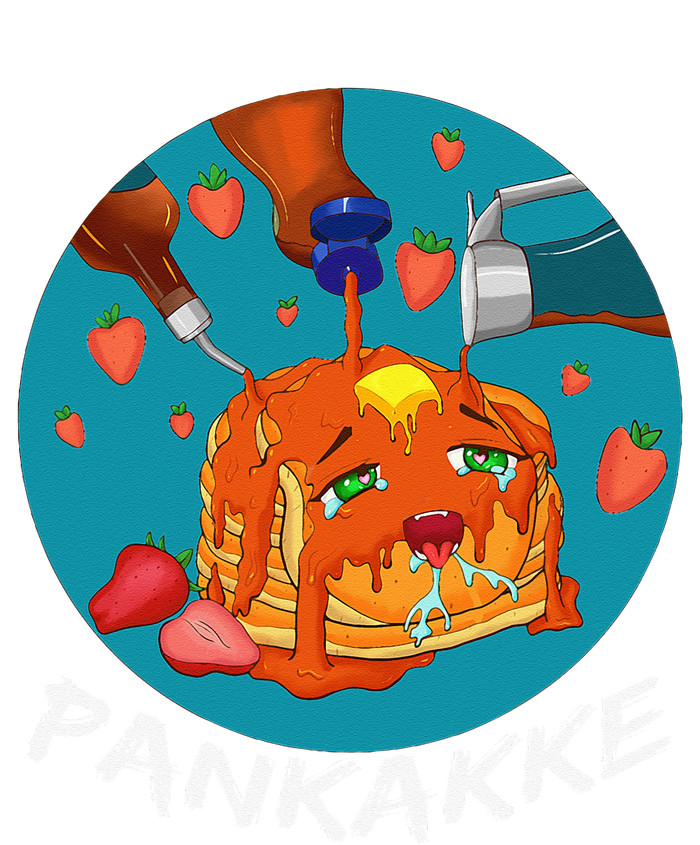 This Pancake REALLY Loves Syrup! Funny Anime Food Pun Baby Long Sleeve Bodysuit