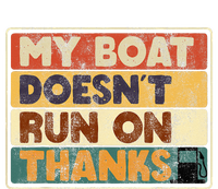 My Boat Doesnt Run On Thanks Funny Quote For Boat Owners Women's Strappy Tank