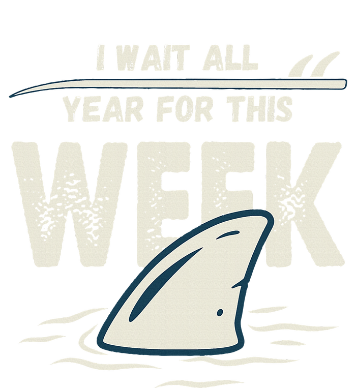 I Wait All Year For This Week Funny Shark Premium Hoodie