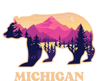 Bear Michigan Mi Vintage Retro Mountains Graphic Souvenirs Valucap Bio-Washed Visor