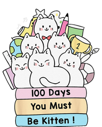 Cute Cat 100 Days You Must Be Kitten 100th Day Of School Long Sleeve Shirt