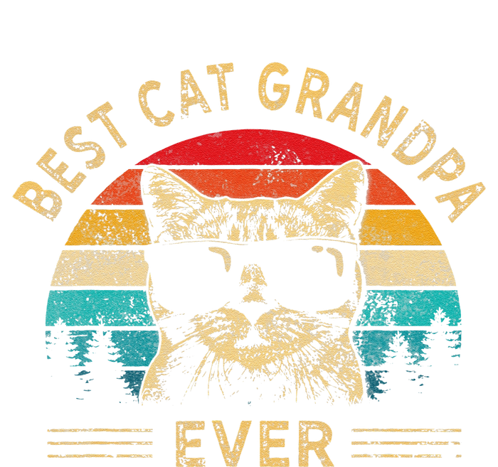 Funny Vintage Best Cat Grandpa Ever Funny Fathers Day Hoodie