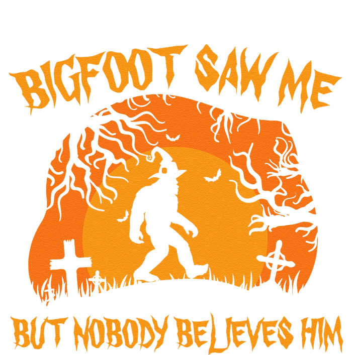 Retro Halloween Bigfoot Saw Me But Nobody Believes Him Gift T-Shirt