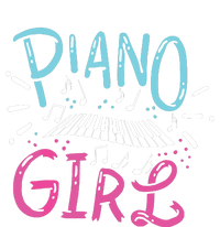 Piano Girl Pianist Music Notes Gift T-Shirt