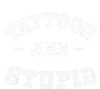 Tattoos Are Stupid Sarcastic Ink Addict Tattooed Western Bella+Canvas Jersey Crop Tee