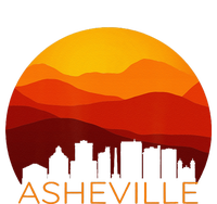 Asheville Sunset Silhouette Art Blue Ridge Mountains NC Gift Women's T-Shirt