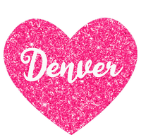 I Love Denver Colorado USA Pink Heart Gift For Women Insulated Varsity Jacket