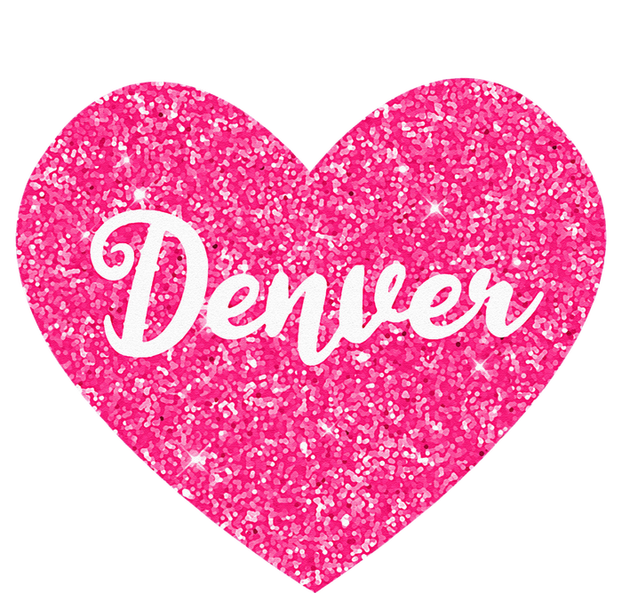 I Love Denver Colorado USA Pink Heart Gift For Women Insulated Varsity Jacket