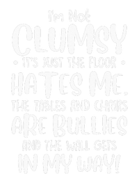 Im Not Clumsy Its Floor Hates Me Tables Chairs Are Bullies Striped Beanie with Solid Band