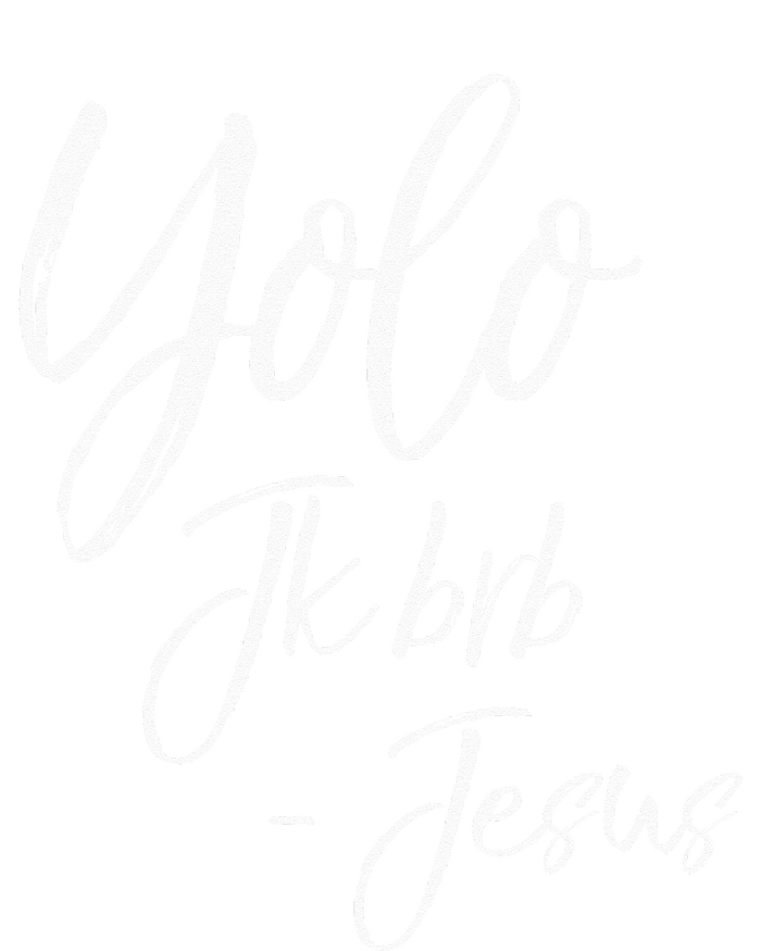 Funny Jesus Resurrection Quote Easter Yolo JK BRB Jesus Ladies PosiCharge Competitor Racerback Tank