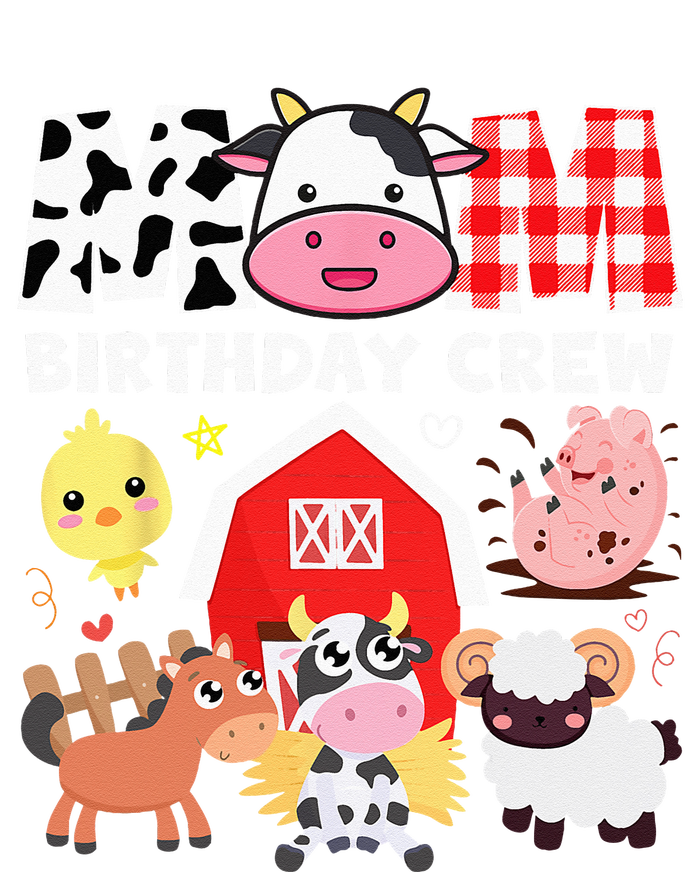 Cow Mom Birthday Crew Farm Theme Animals Kids Birthday Party Kids Long Sleeve Shirt