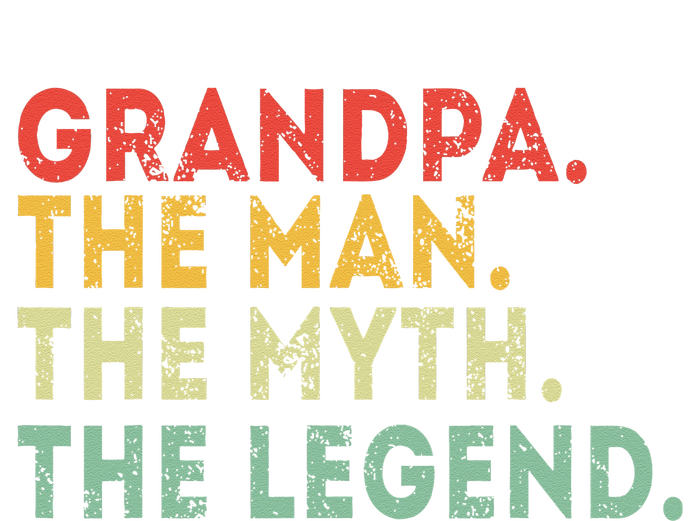 Grandpa The Man The Myth The Legend Fathers Day Gift V-Neck T-Shirt