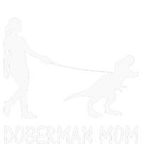 Doberman Mom Dobe Dobie Doberman Pinscher Dog Dinosaur Women T-Shirt