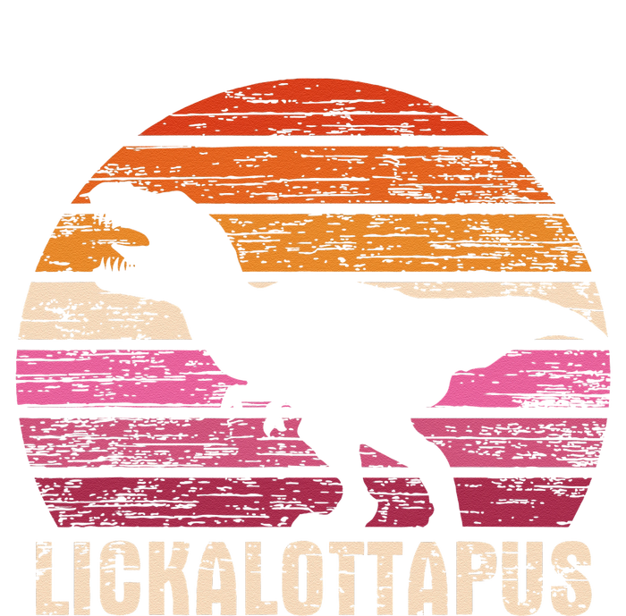 Funny Lesbian Lickalottapus Dinosaurs LGBTQ Pride Flag Retro 7-Panel Snapback Hat