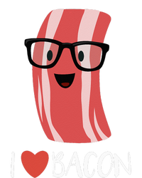 I Love Bacon Geeky Glasses Full Zip Hoodie