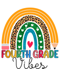 Fourth Grade Rainbow Leopard 4Th Grade Vibes Team 4Th Grade Funny Gift T-Shirt