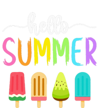 Hello Summer Vacation Ice Cream Popsicle Ice Lolly School Long Sleeve Pajama Set