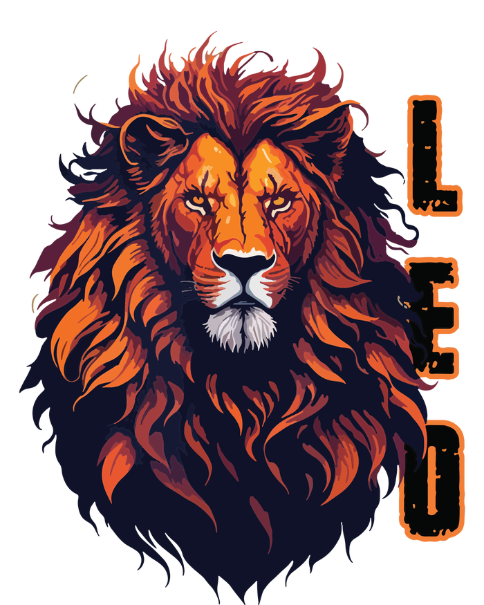 August Birthday Leo Lion Pride Graphic Zodiac Large Microfiber Waffle Golf Towel