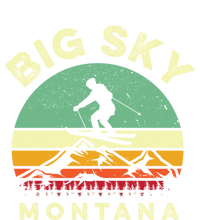 Vintage Skiing Lover Big Sky Montana Gift For Skier Kids Hoodie