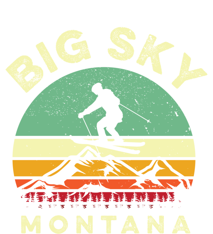 Vintage Skiing Lover Big Sky Montana Gift For Skier Kids Hoodie