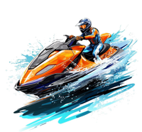 Retro Jet Skier Vintage Beach Jet Ski Jet Kiing Skiing Lover Gift For Skier Kids Hoodie