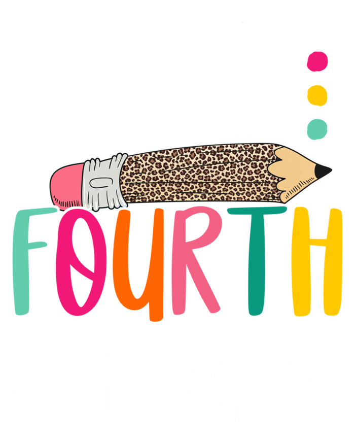 Hello Fourth Grade Leopard Pencil Team 4Th Grade Teacher Meaningful Gift Pom Pom 12in Knit Beanie