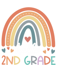 Hello Second Grade Back To School 2Nd Grade Teacher Rainbow Cool Gift T-Shirt