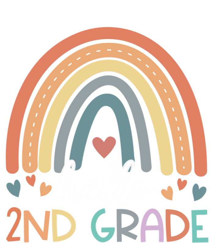 Hello Second Grade Back To School 2Nd Grade Teacher Rainbow Cool Gift T-Shirt