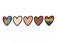 I Promise To Teach Love Art Teacher Heart Gift Premium T-Shirt