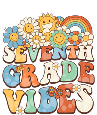 Groovy Seventh Grade Vibes Retro Teacher First Day Of School Gift Button